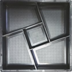 Пластиковая форма квадрат Секада раздельная, 30*30*4см 1712